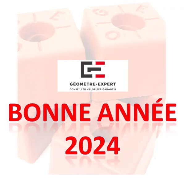 Les Géomètres d'Orange vous souhaitent une bonne année , Orange, GEOMETRES EXPERTS WILLEMS LAVORINI